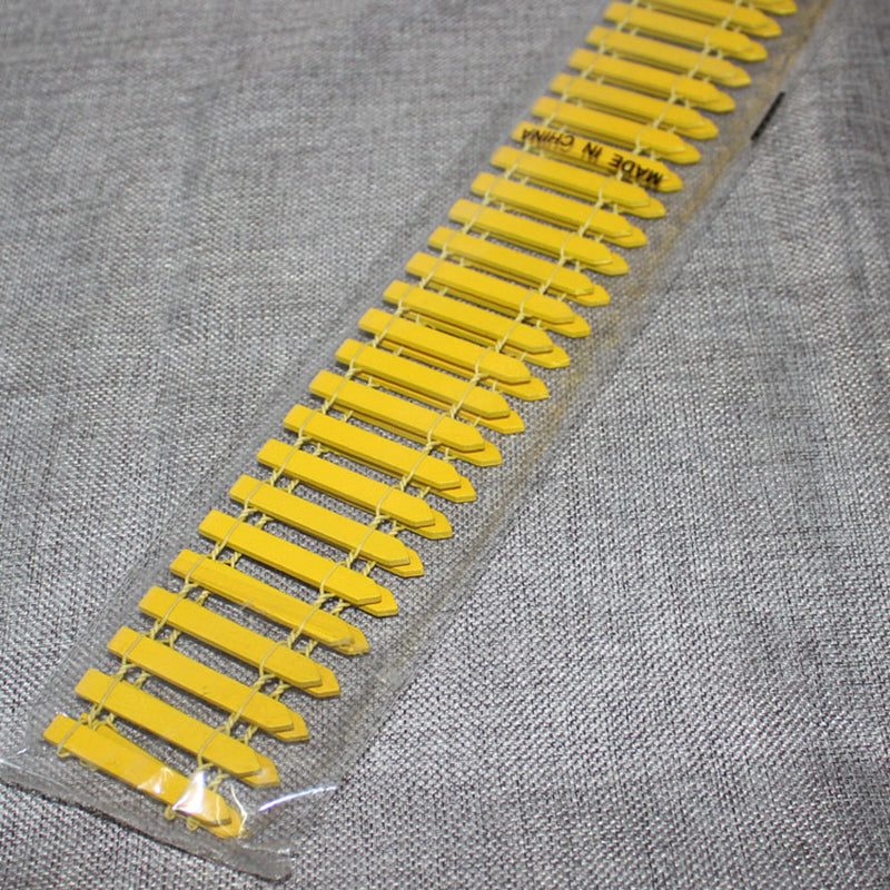 Mini Wooden Fence, Yellow 5x90 cm