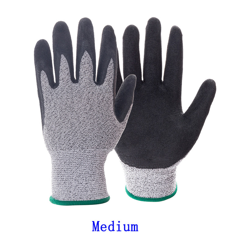 Grey Black Wear-resistant Garden Gloves