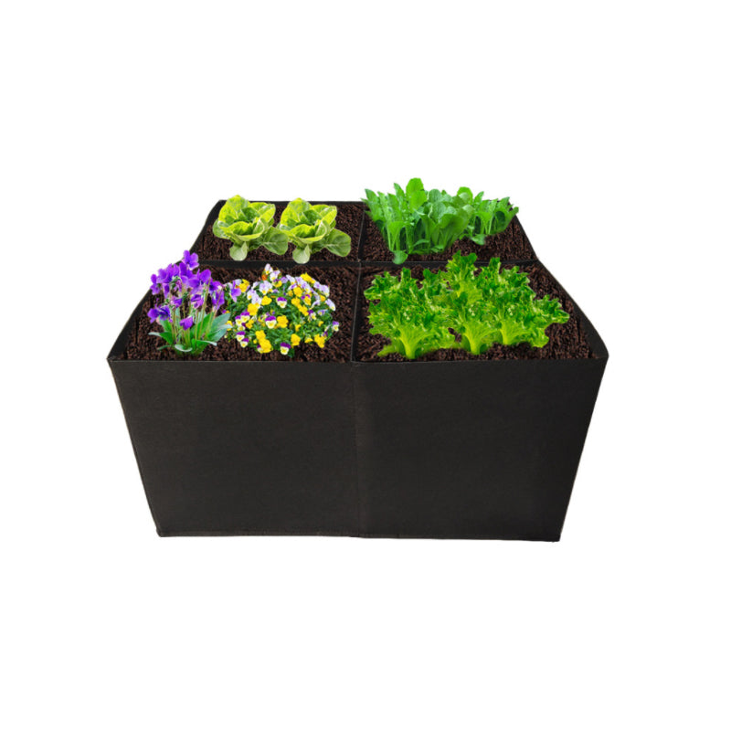 Black Fleece Grow Bags, 4-Grids