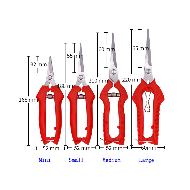 Red Handle Straight Pruning Snips