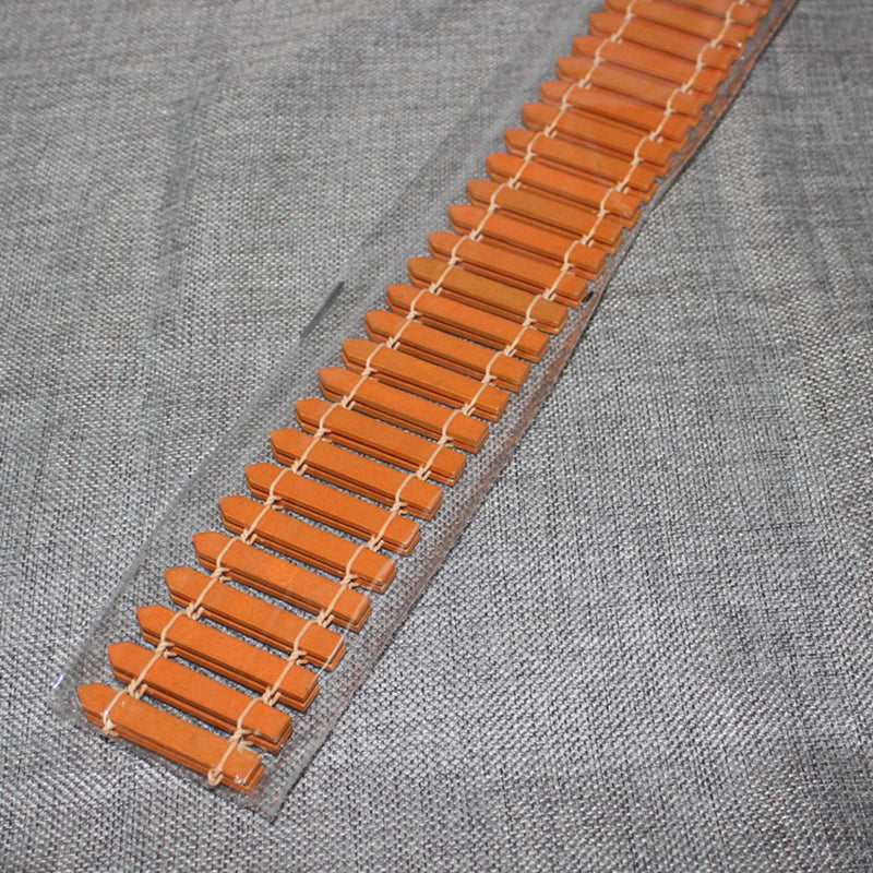 Mini Wooden Fence, Orange 5x90 cm