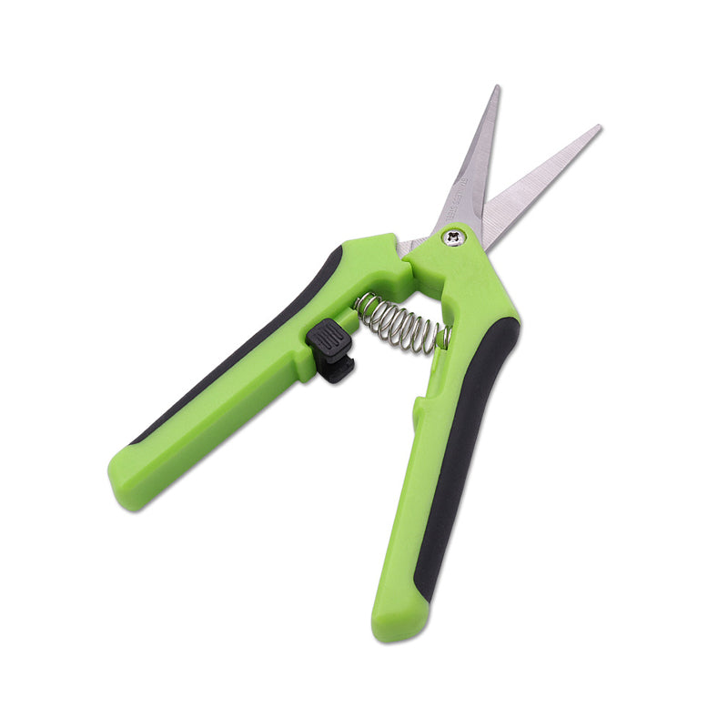 Black Green Handle Straight Pruning Snip