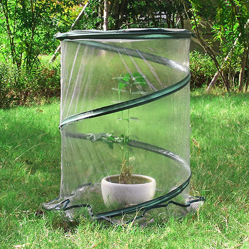 Foldable PVC Plants Cover, Cylinder