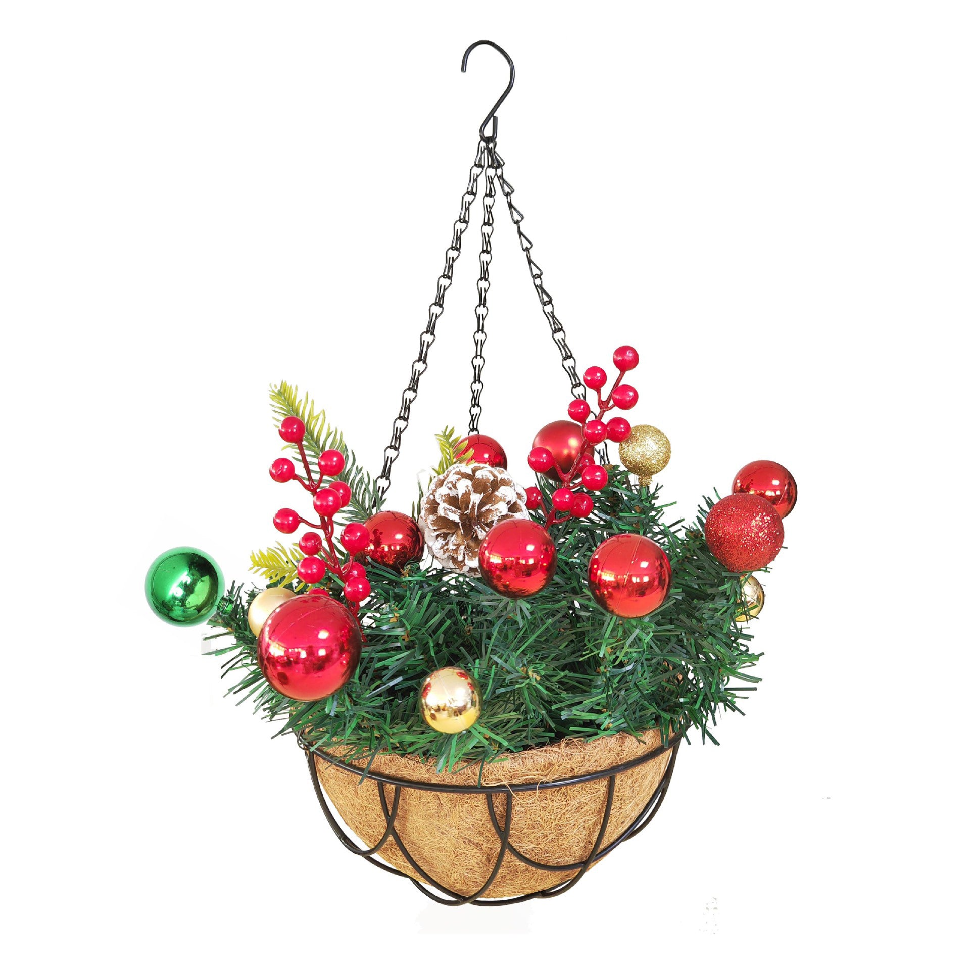 Hanging Basket Coco Fibre Liner Flowerpots Plant Pots, Model 4