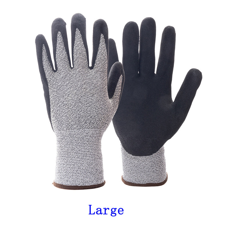 Grey Black Wear-resistant Garden Gloves