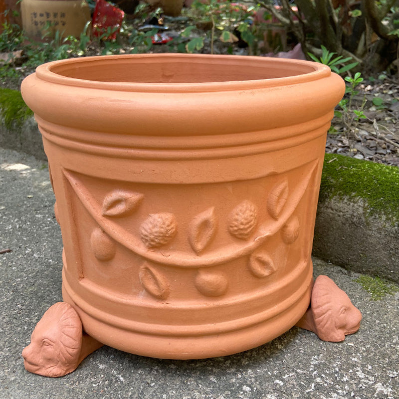 Pack of 3 Terracotta Pot Feet Lion